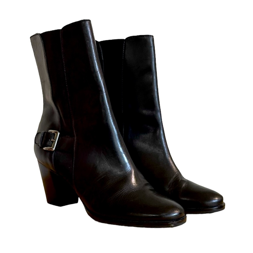 Cole Haan perfect  black short boots women 8.5